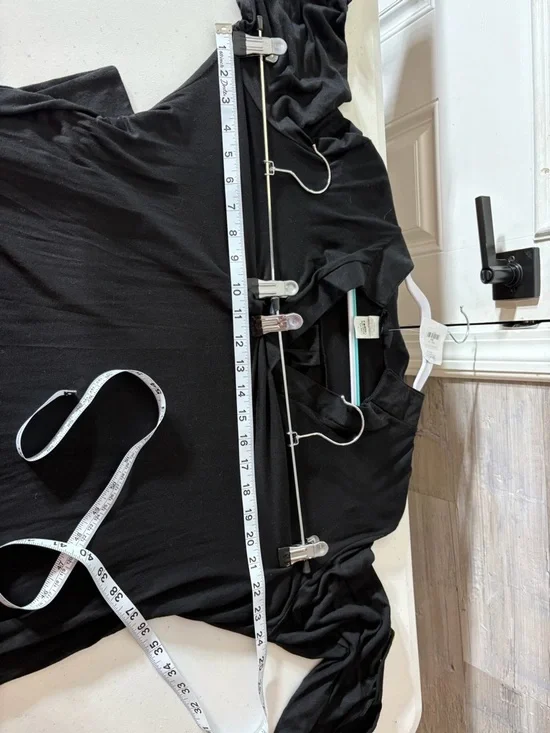 HEIMISH USA Black V-Neck Belted Mini Dress 1306 - Picture 9 of 10